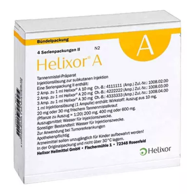 Ampoules Helixor A série pack Ii (4x7 pièces)