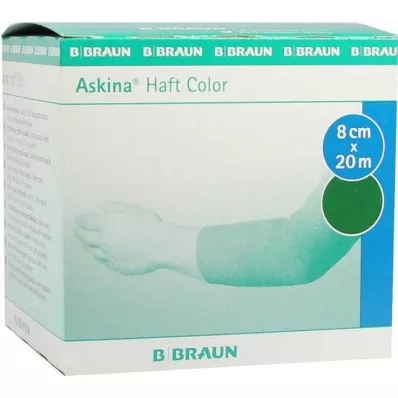 Askina Bandage adhésif Couleur 8cmx20m vert, 1 pc Askina Bandage adhésif Couleur 8cmx20m vert, 1 pc
