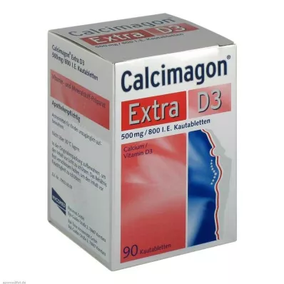 Comprimés à croquer Calcimagon Extra D3, 90 pc Comprimés à croquer Calcimagon Extra D3, 90 pc