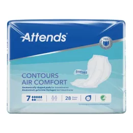 ATTENDS Coussinets Contours Air Comfort 7 Nouveau, 28 pièces
