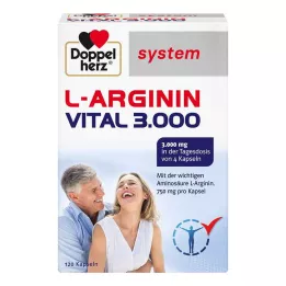 DOPPELHERZ L-Arginine Vital 3.000 system gélules, 120 pc