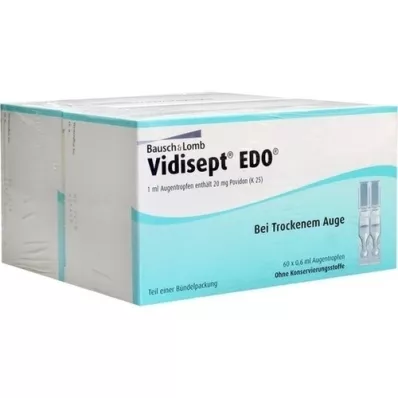 VIDISEPT EDO Une dose dOphtioles, 120X0.6 ml