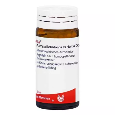 Atropa Belladonna ex Herba D3 Globules (20 g) Atropa Belladonna ex Herba D3 Globules (20 g)