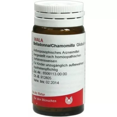 BELLADONNA CHAMOMILLA Globules, 20 g