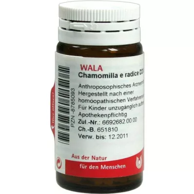 Chamomilla E Radice D 20 globules, 20 g Chamomilla E Radice D 20 globules, 20 g