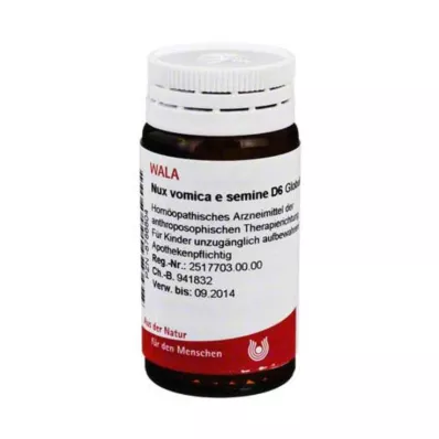 Nux vomica e semine D 6 globules, 20 g Nux vomica e semine D 6 globules, 20 g