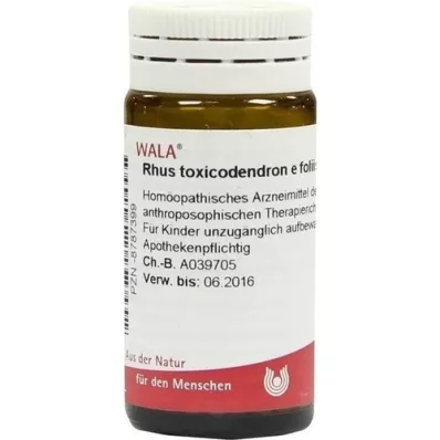 RHUS TOXICODENDRON E foliis D 30 globules, 20 g