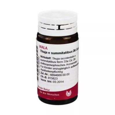 Thuya E SOMMET.D 6 globules, 20 g