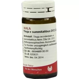 THUJA E SUMMITATIBUS D 12 globules, 20 g