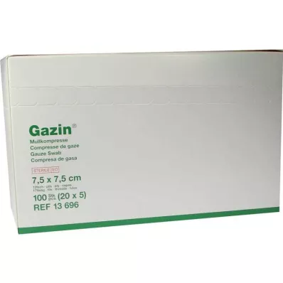 Gazin compresse 7,5x7,5cm 1, 20X5 pc Gazin compresse 7,5x7,5cm 1, 20X5 pc