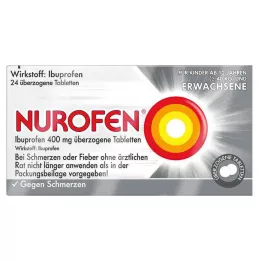 NUROFEN Ibuprofène 400 mg comprimés enrobés, 24 comprimés