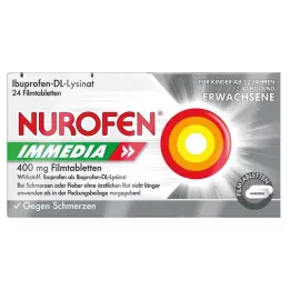 NUROFEN Immedia 400 mg comprimés pelliculés, 24 pc