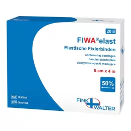 FIXIERBINDE élastique 6 cmx4 m en vrac, 1X20 pces