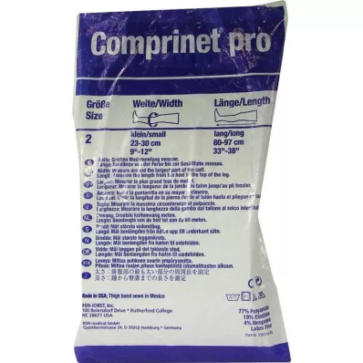 COMPRINET Bas pro haut long taille 2 blanc, 2 pces
