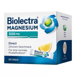 BIOLECTRA Magnésium 300 mg Direct Citron en sticks, 60 sticks