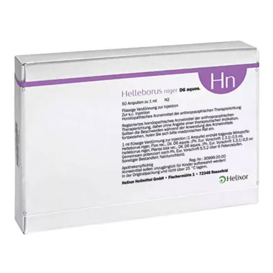 Ampoules Helleborus Niger aquosus D6 (50 pièces)