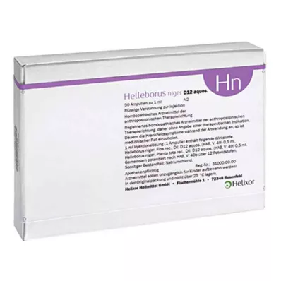 Ampoules Helleborus Niger aquosus D12 (50 pièces)