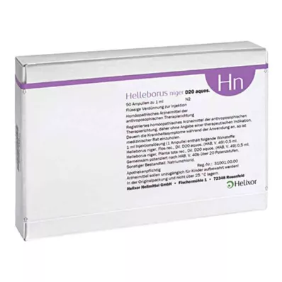 Helleborus Niger aquosus D20 ampoules (50 pièces) Helleborus Niger aquosus D20 ampoules (50 pièces)