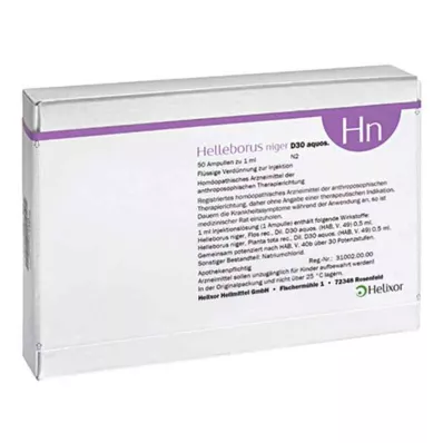 Ampoules Helleborus Niger aquosus D30 (50 pièces)