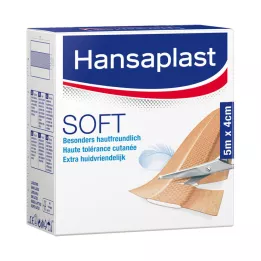 HANSAPLAST Rouleau de pansements Soft 4 cmx5 m, 1 pc