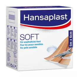 HANSAPLAST Rouleau de pansements Soft 6 cmx5 m, 1 pc