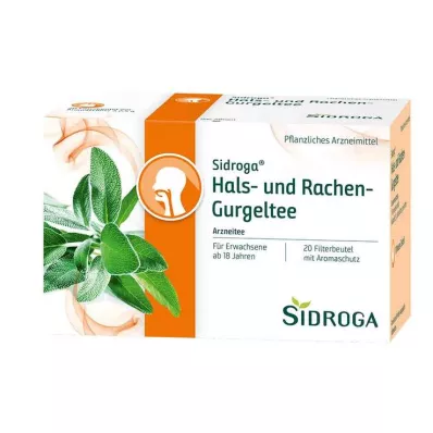 Sachets filtre à thé pour gargarisme gorge et gorge Sidroga®, 20X2,5 g