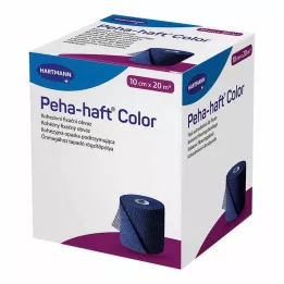 PEHA-HAFT Bande de fixation Color sans latex 10 cmx20 m bleu, 1 pc