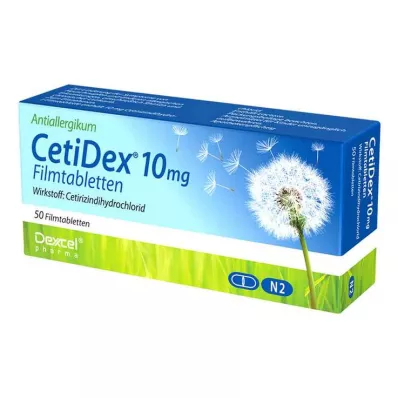 Comprimés pelliculés CetiDex 10 mg, 50 pc