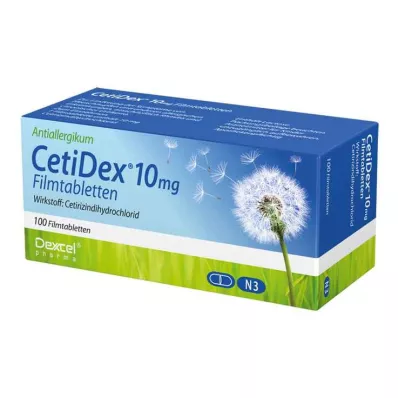 Comprimés pelliculés CetiDex 10 mg, 100 pc