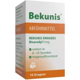BEKUNIS Dragées Bisacodyl 5 mg comprimés gastro-résistants, 10 comprimés