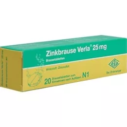 ZINKBRAUSE Verla 25 mg comprimés effervescents, 20 pc