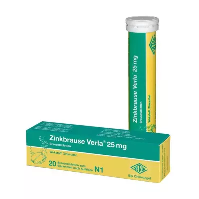 Zinc effervescent Verla® 25 mg comprimés effervescents, 20 pc