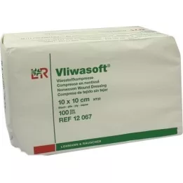 VLIWASOFT Compresses non tissées 10x10 cm non stériles 6l, 100 pces