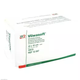 VLIWASOFT Compresses non tissées 10x10 cm non stériles 6l, 100 pces