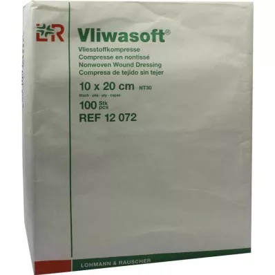 Compresses polaires Vliwasoft 10x20cm 6 couches non stériles, 100 pièces