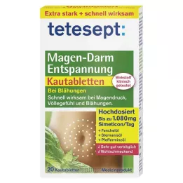 Tetesept comprimés à croquer de relaxation gastro-intestinale, 20 pc