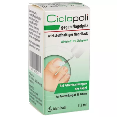 CICLOPOLI Vernis à ongles contenant un principe actif contre la mycose des ongles, 3.3 ml