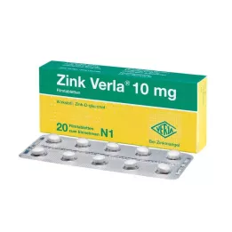 ZINK VERLA 10 mg Comprimés pelliculés, 20 pces