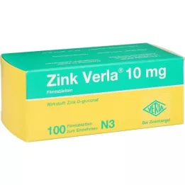 ZINK VERLA 10 mg Comprimés pelliculés, 100 pcs