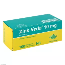 ZINK VERLA 10 mg Comprimés pelliculés, 100 pcs