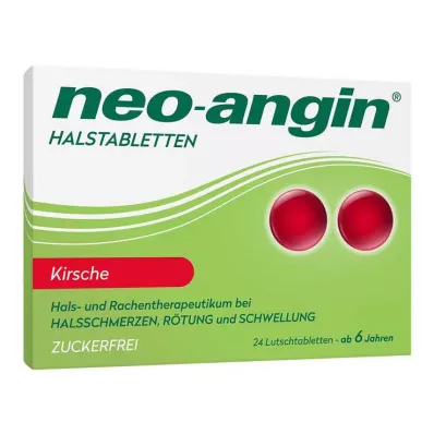 pastilles pour la gorge Neo-Angin Cerise sans sucre, 24 pc