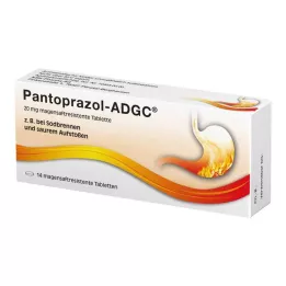 PANTOPRAZOL ADGC 20 mg comprimés gastro-résistants, 14 pc