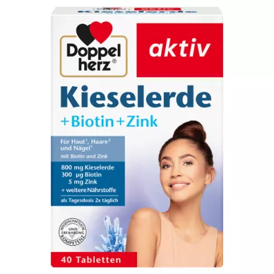 DOPPELHERZ Comprimés de silice+biotine+zinc, 40 pc DOPPELHERZ Comprimés de silice+biotine+zinc, 40 pc