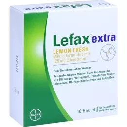 LEFAX Micro granulés extra Lemon Fresh, 16 pces