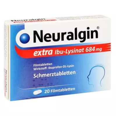 NEURALGIN comprimés pelliculés extra lysinate dibu, 20 comprimés