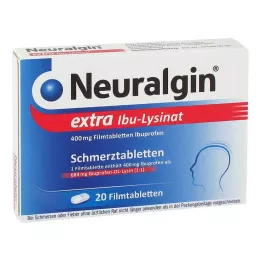 NEURALGIN comprimés pelliculés extra lysinate dibu, 20 comprimés
