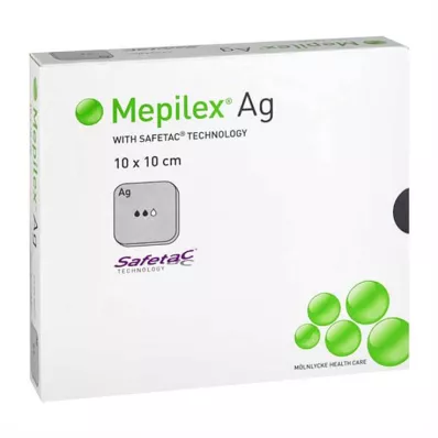 Mepilex AG Bandage 10x10cm stérile, 10 pc Mepilex AG Bandage 10x10cm stérile, 10 pc