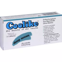 COOLIKE Lingette rafraîchissante deep ocean, 5 pces