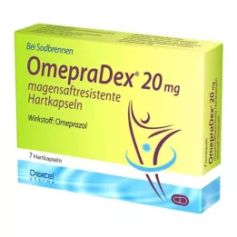 Omepradex 20 mg capsules dures enrobées entériques, 7 pc