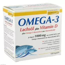 OMEGA-3 LACHSÖL plus Vit.D plus Omega-3, 100 cps